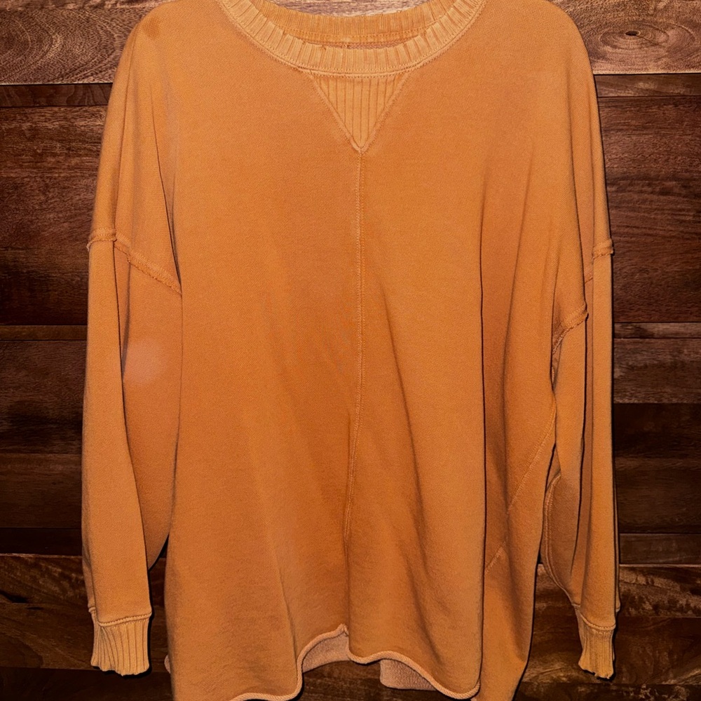 Aerie Womens Orange Crewneck Sweater